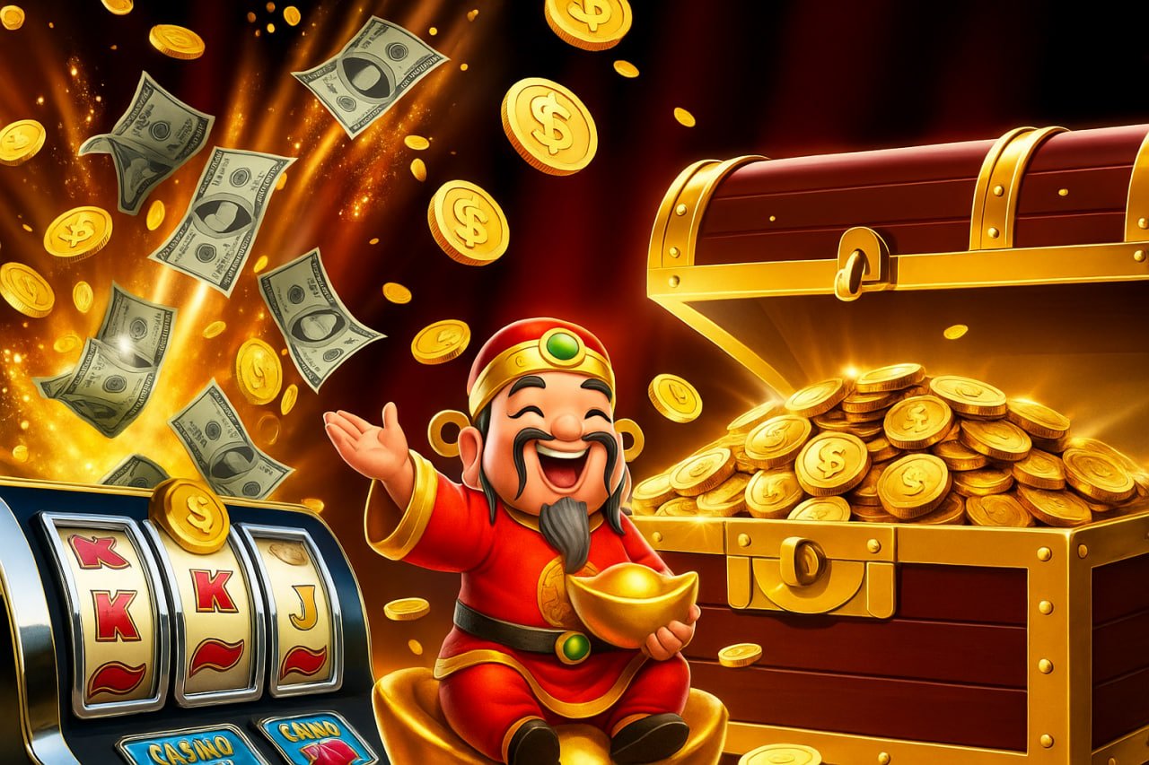 Ilustrasi permainan slot online yang menarik dan dapat dimainkan di perangkat mobile